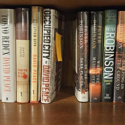David Peace & Peter Robinson Some Signed Some First Edition 16 Books