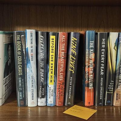 Peter Swanson James Thompson & Various Authors Some Signed Some First Edition 19 Books