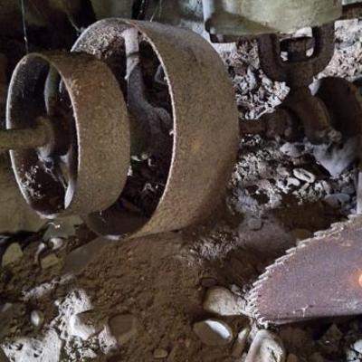 Old belt and pulley assembly