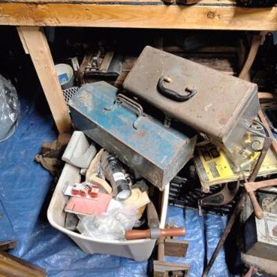 Old tool boxes