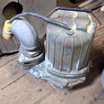 Old brass pump. HEAVY
