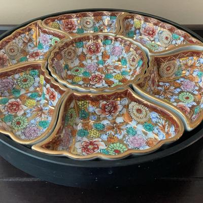 Ceramic Lazy Susan Server