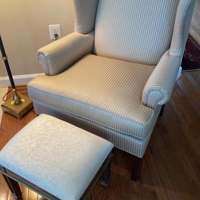 Master Craft Classics Wingback Chair & Ottoman