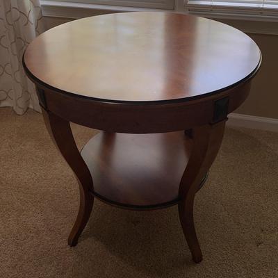 Round Wooden Side Table