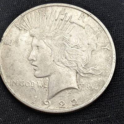 1922 Silver Peace Dollar