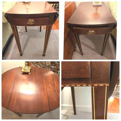 Pair Of Vintage Drop Side End Tables