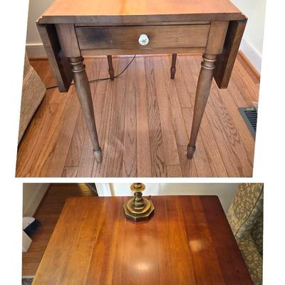 Set  Of Vintage Drop Sides End Tables