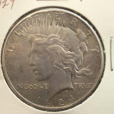 1924 Silver Peace Dollar