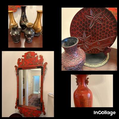 Asian Decor & Wall Mirror