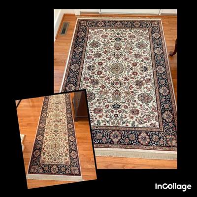 Matching Wool Area Rug & Runner