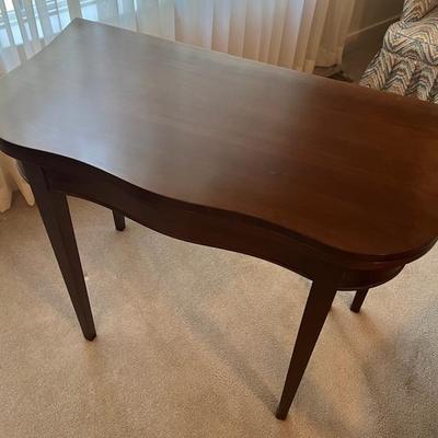 Vintage Curved Front Game Table 
