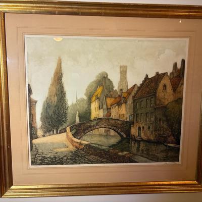 Signed, Numbered Etching By Alfred Van Neste