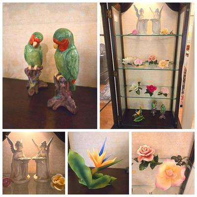 Porcelain Flowers, Goebel Angels, Lenox, Spode Birds 
