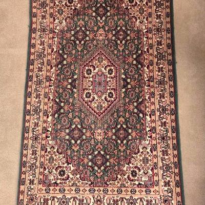 Handmade Wool Oriental Rug 60" X 36"