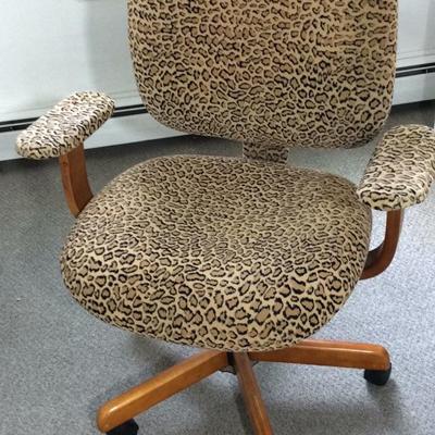 Leopard Printed Desk Chair