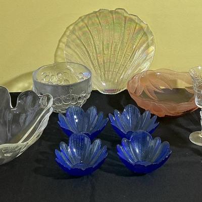 Variety Of Glass Serving Ware
