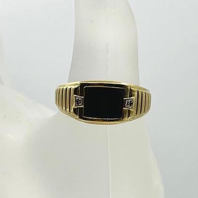 10K Gold “DAD” Ring