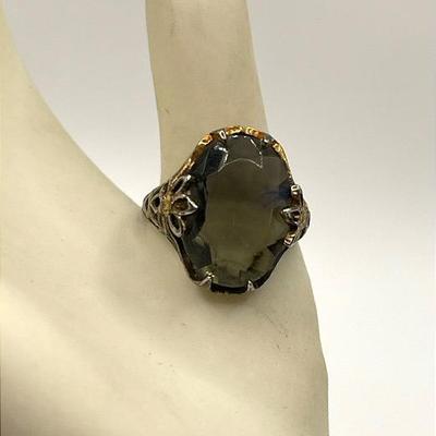 Vintage 14K GF Smokey Quartz Ring