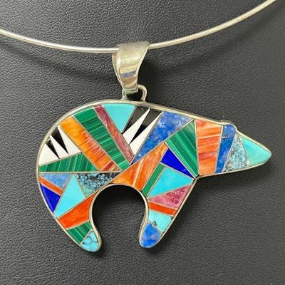 “BG Mudd” Navajo Spirit Bear Pendant