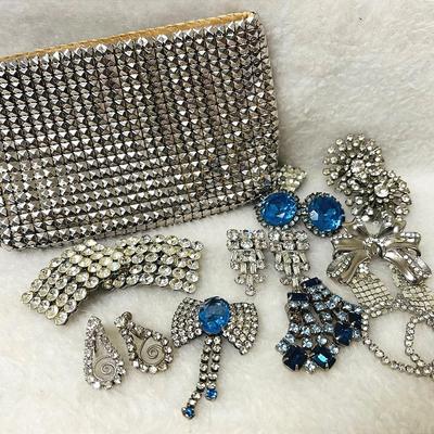 Vintage Rhinestone Cocktail Jewelry and Accessories 