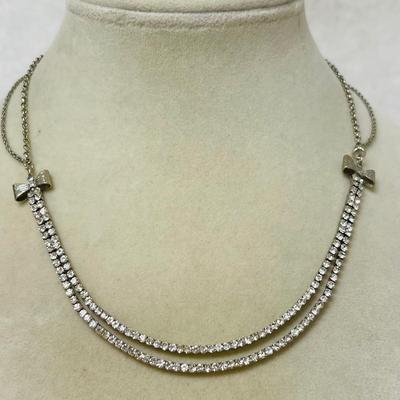 “Betsey Johnson” Rhinestone Necklace