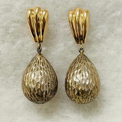 14K Gold Teardrop Earrings