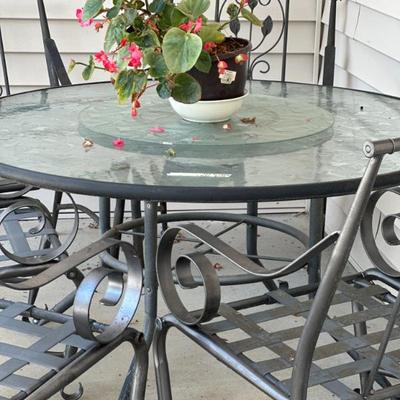 Sale Photo Thumbnail #350: Nice table, chairs and top has lazy susan