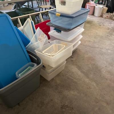 Sale Photo Thumbnail #346: Plastic storage bins