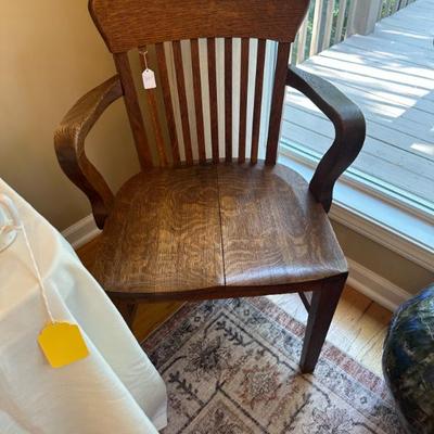Sale Photo Thumbnail #131: Old oak desk chair