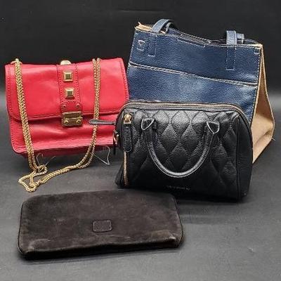 (4) Leather Fashion Handbags 