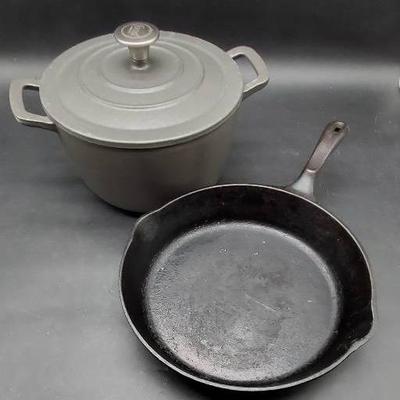Wagner Cast Iron Skillet and Food Network Dutch Oven