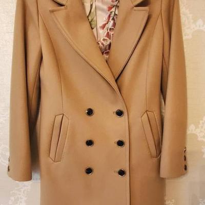 Ted Baker London Camel Colored Overcoat- Size 0