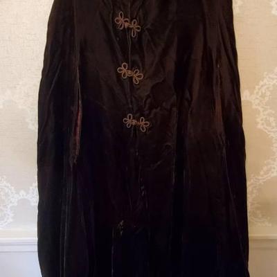 Vintage Brown Velvet Cape