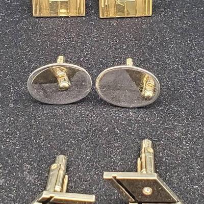 (3) Sets Of Cufflinks 
