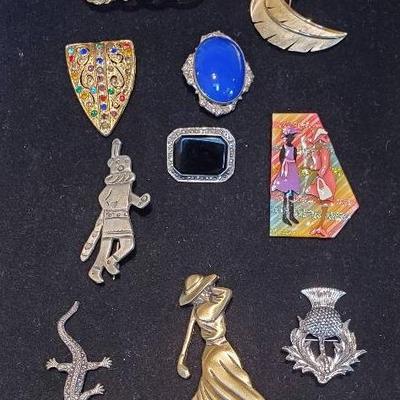 (9) Unique Fashion Pins