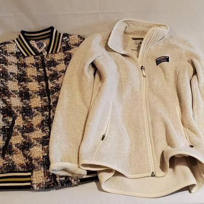 (2) Women's Zip Up Jackets- Includes LL Bean