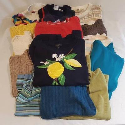 Assorted Colorful Sweater Lot- LL Bean,  Banana Republic, Colmar