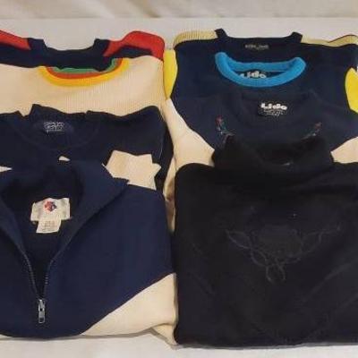 (8) Vintage Women's Ski Sweaters - Head, CB, Descente, Lido