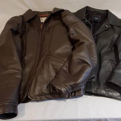 (2) Women's Leather Jackets