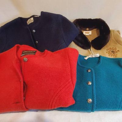(4) Women's Wool Jackets