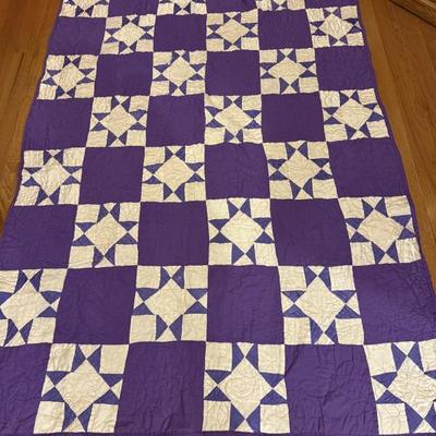71” x 52” machine sewn quilt