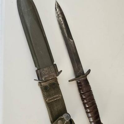 WWII U.S. M8 Bayonet by B.M. Co. with Scabbard