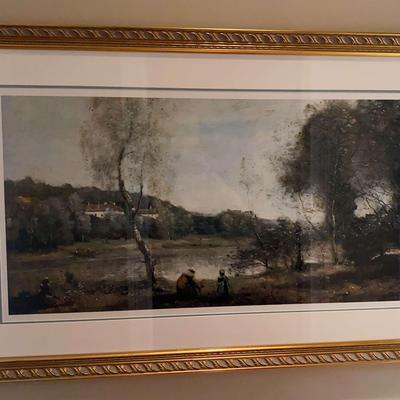 Framed Print “In a Park” by Jean-Baptiste-Camille Corot