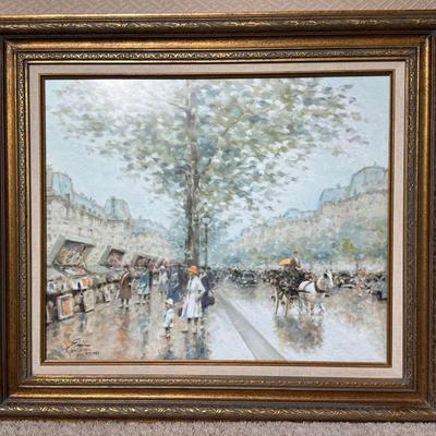 “Bouquinistes” by André Gisson – Limited Edition Print #215/950 with Affidavit