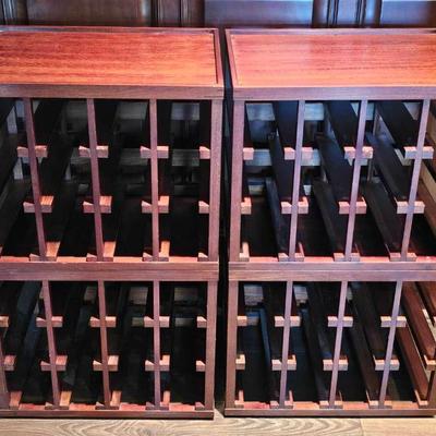 Set of Four Pottery Barn Wine Racks