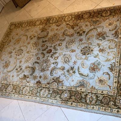 Green, Gold And Blue Area Rug