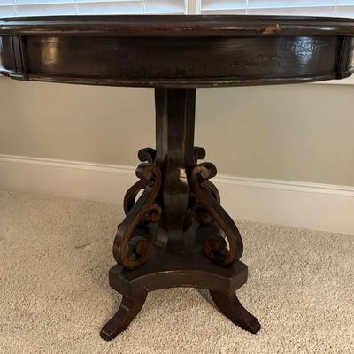 Uttermost Solid Wood Round Accent Table