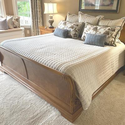 King Size Sleigh Bed with Sleep Number Mattress 