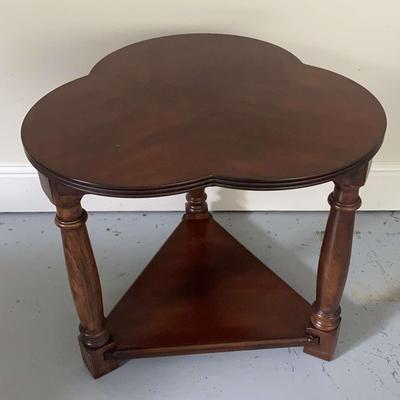 Clover Shaped Wooden Accent Table
