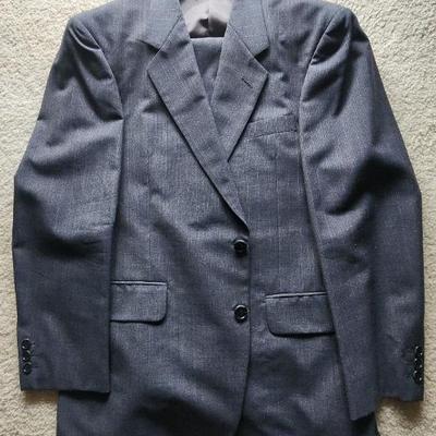 KFA129 - Men's Dark Grey Pinstripe Suit 